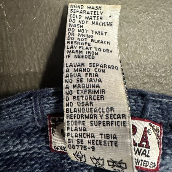 Vintage Tiara International Womens M Striped Tight Knit Sweater Full Zip Cotton - Picture 11 of 14